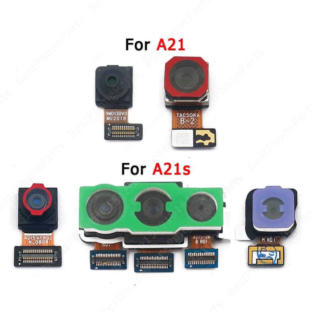 Rear Front Camera For Samsung Galaxy A21s A21 Frontal Back Facing Small Selfie Camera Module Flex Re