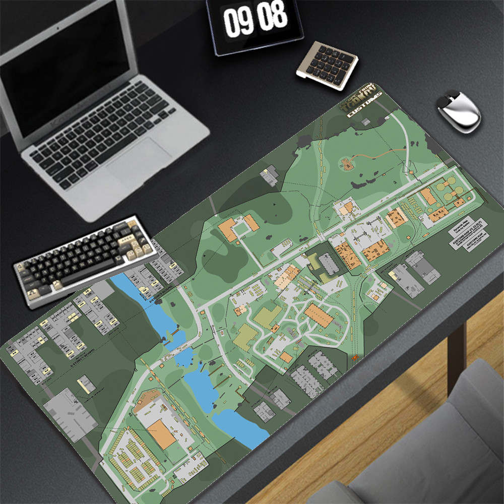 Escape from Tarkov Gaming Large Mouse Pad, Desk Mat, Desktop Accessories, Gamer Map, HD Print Smooth