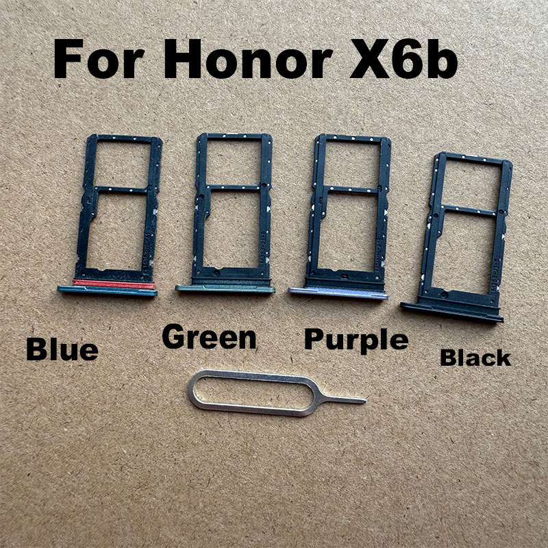 For Huawei Honor X6b SIM Card Tray Holder Slot Micro SD Adapter Repair Parts