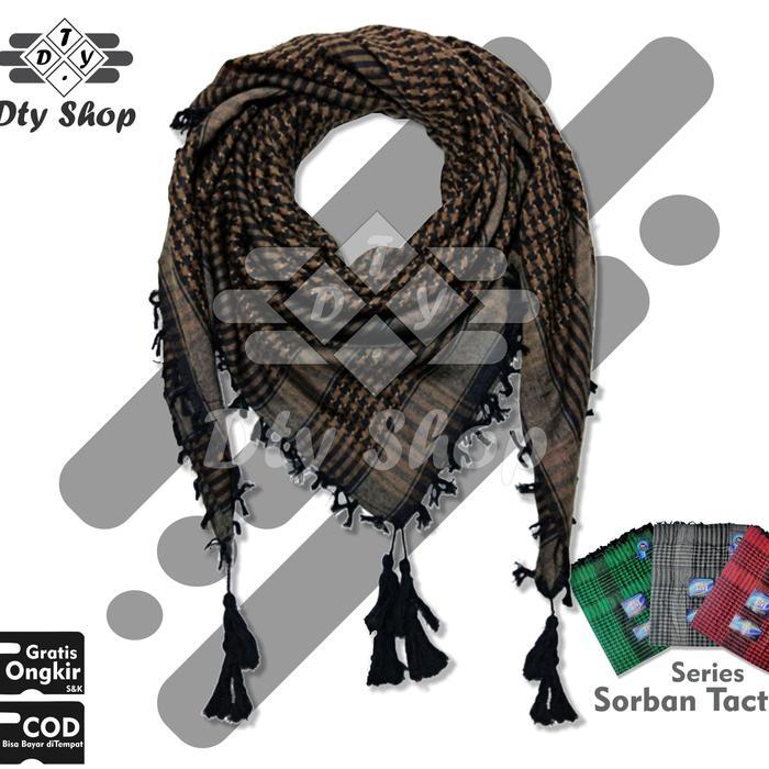 (MAGEWAT) Sorban haji - Sorban Tactical Premium Termurah - Sorban Terlaris - COKLAT