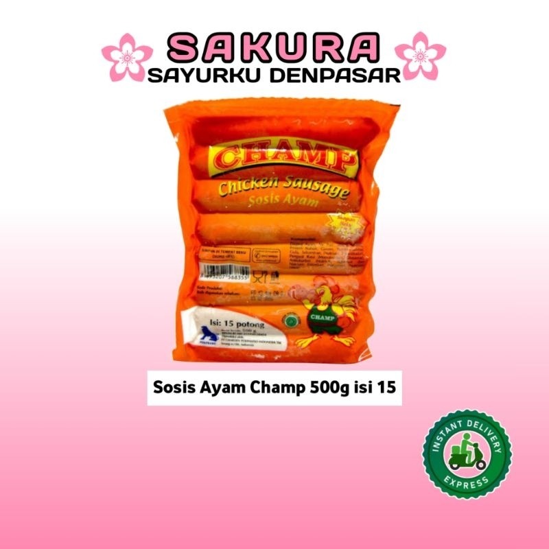 Sosis Ayam Champ 500g isi 15pcs - SAKURA