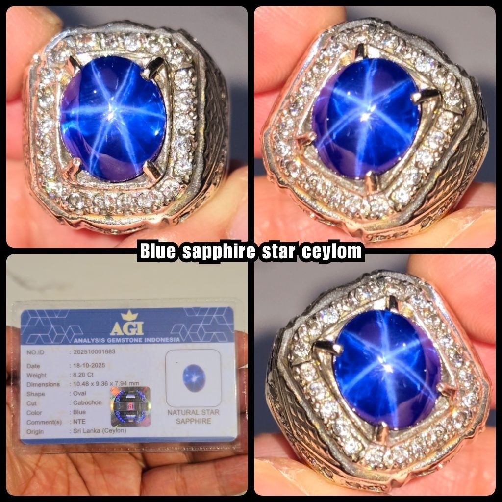 BATU PERMATA STAR SAPPHIRE SRILANKA ( NTE ya )