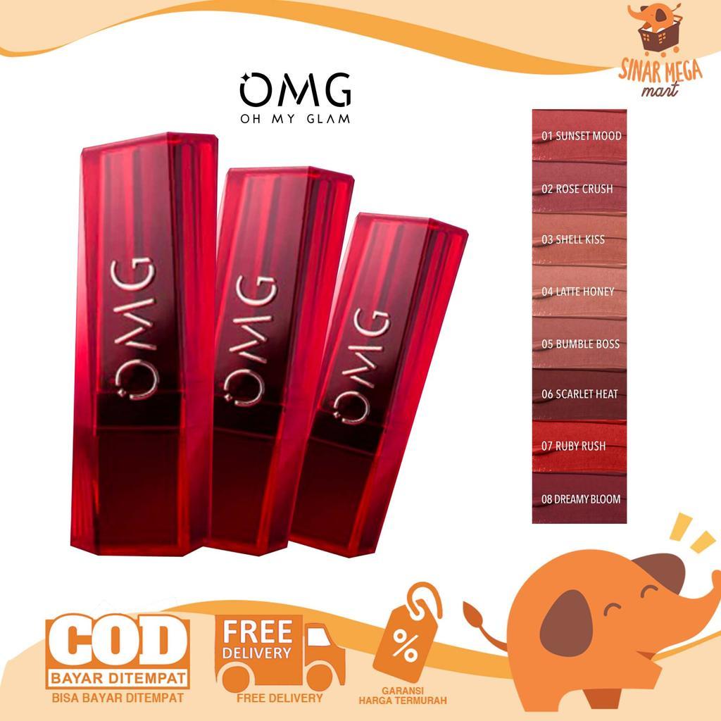 OMG Staymatte Transferproof Lipstick - Lipstik Tahan Lama Hingga 12 Jam - Warna Pigmented