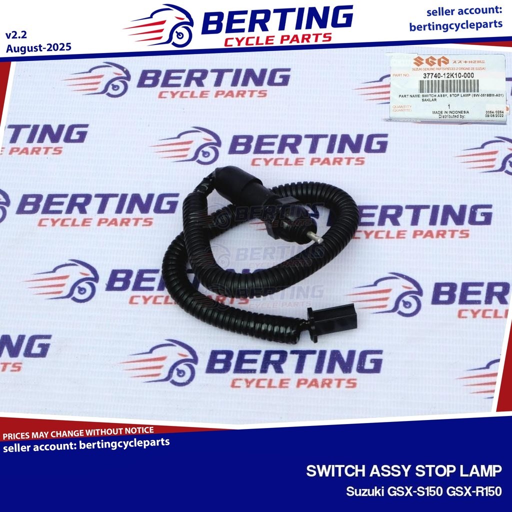 SAKLAR REM BELAKANG SGP STOP LAMP Suzuki GSX-S150 GSX-R150 Asli 37740-12K10-000
