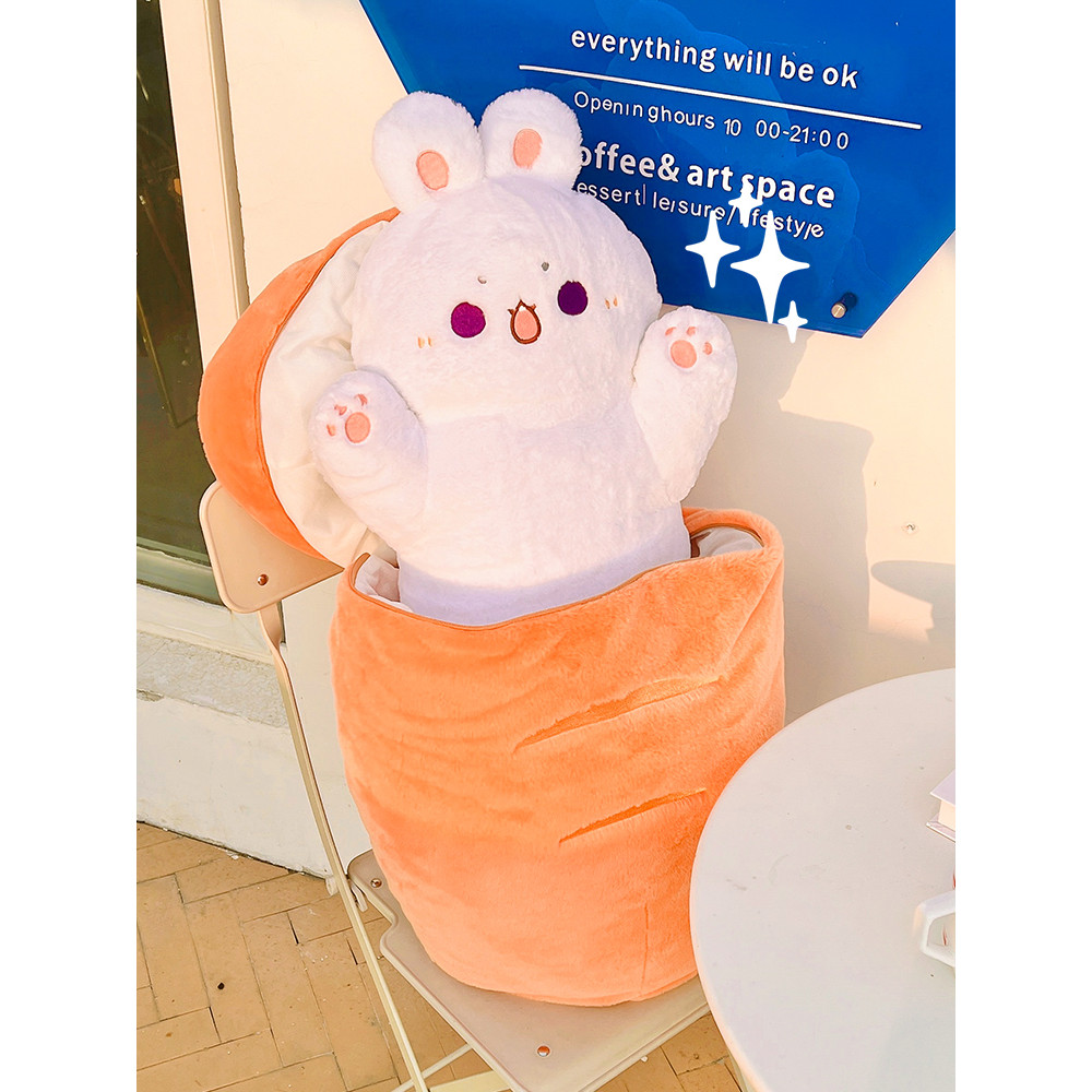 30-80cm Taiyaki Plush Toy Delicious Street Food And Lovely Animal Rabbit Cat Japanese Desserts Kids 