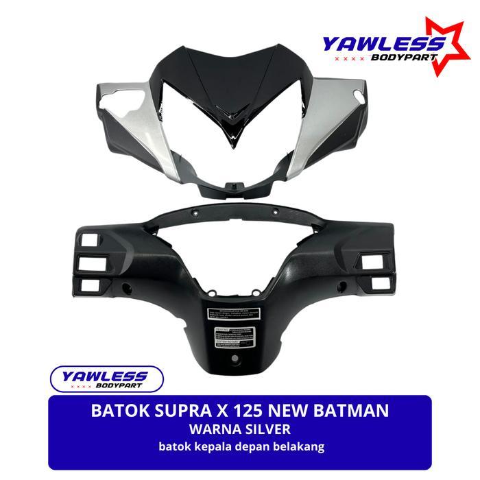 batok kepala supra x 125 Batman warna Silver + Reflektor supra x 125 / batok lampu supra x 125 - D.B