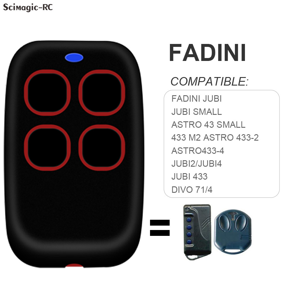 Duplicator FANI JUBI / ASTRO-43 SMALL,JUBI 433,VO 71/4 Garage Remote Control 280-868MHz Multifrequen