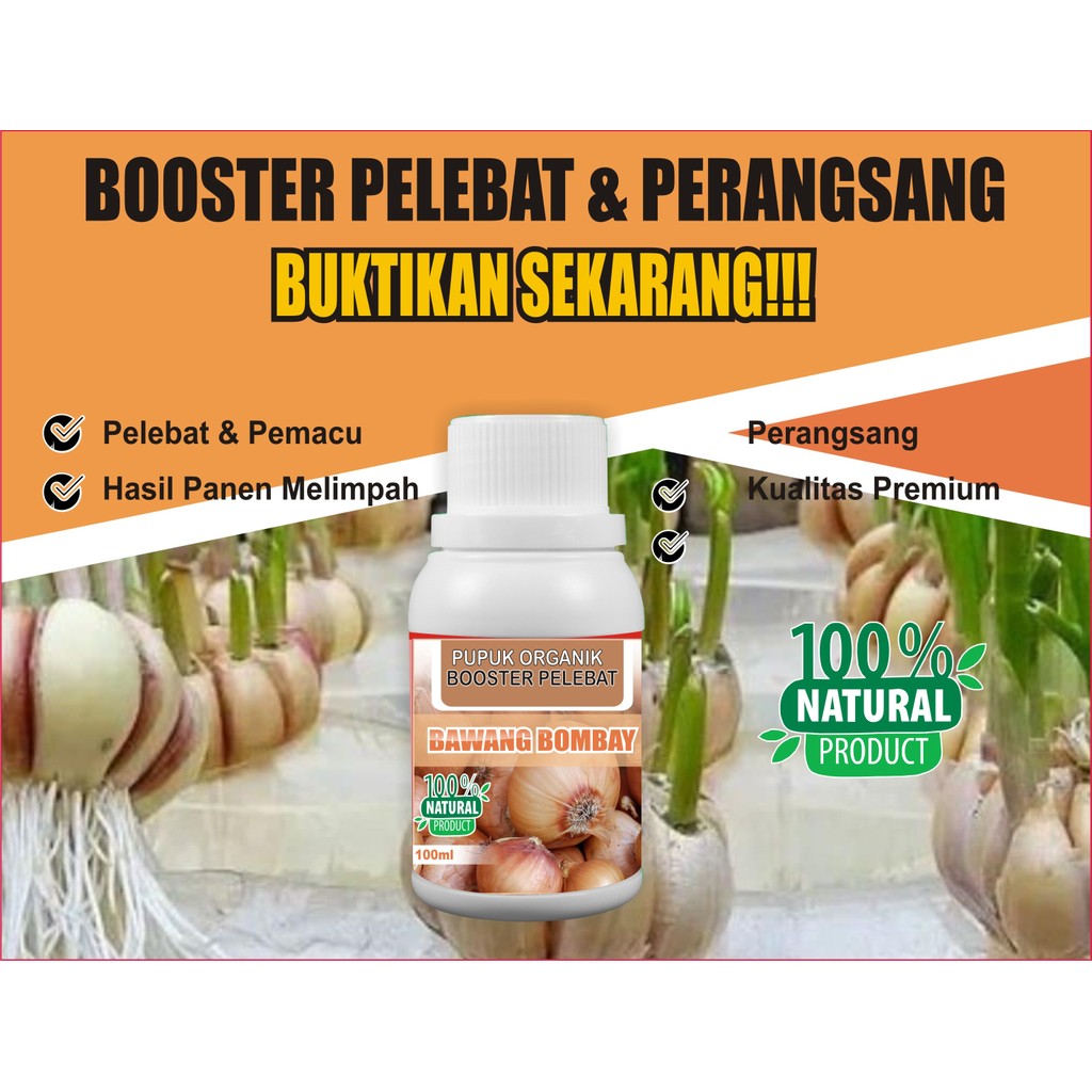 Pupuk Organik Cair BAWANG BOMBAY, 100ml POC KOMPOS Booster BAWANG BOMBAY pemacu tumbuh hormon organi