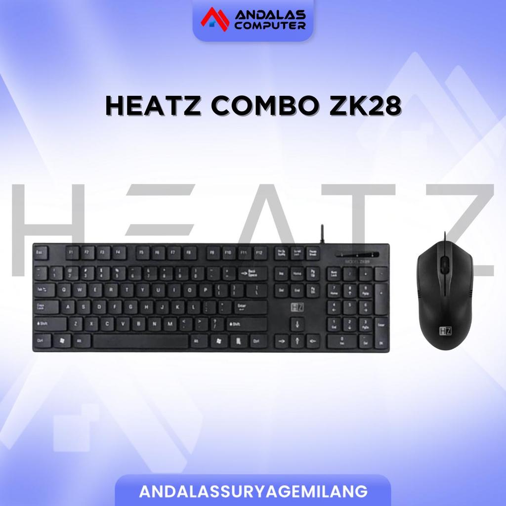 Keyboard Mouse Combo Heatz ZK28 Office Wired USB