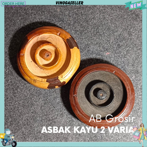 Asbak kayu 2 variasi , asbak kayu pinus murah asbak sovenir VNG
