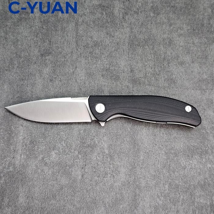 SHELBY Folding Knife D2 Blade G10 Handle Pisau Lipat EDC Outdoor Survival Tajam
