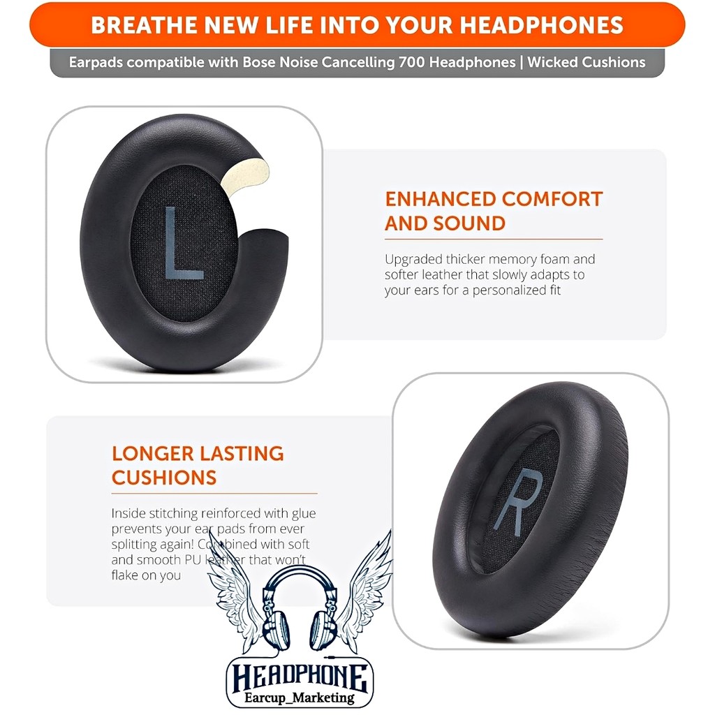 Bantalan Busa Earcup Earpad Headphones Foam Bose NC700 - Bose NC 700