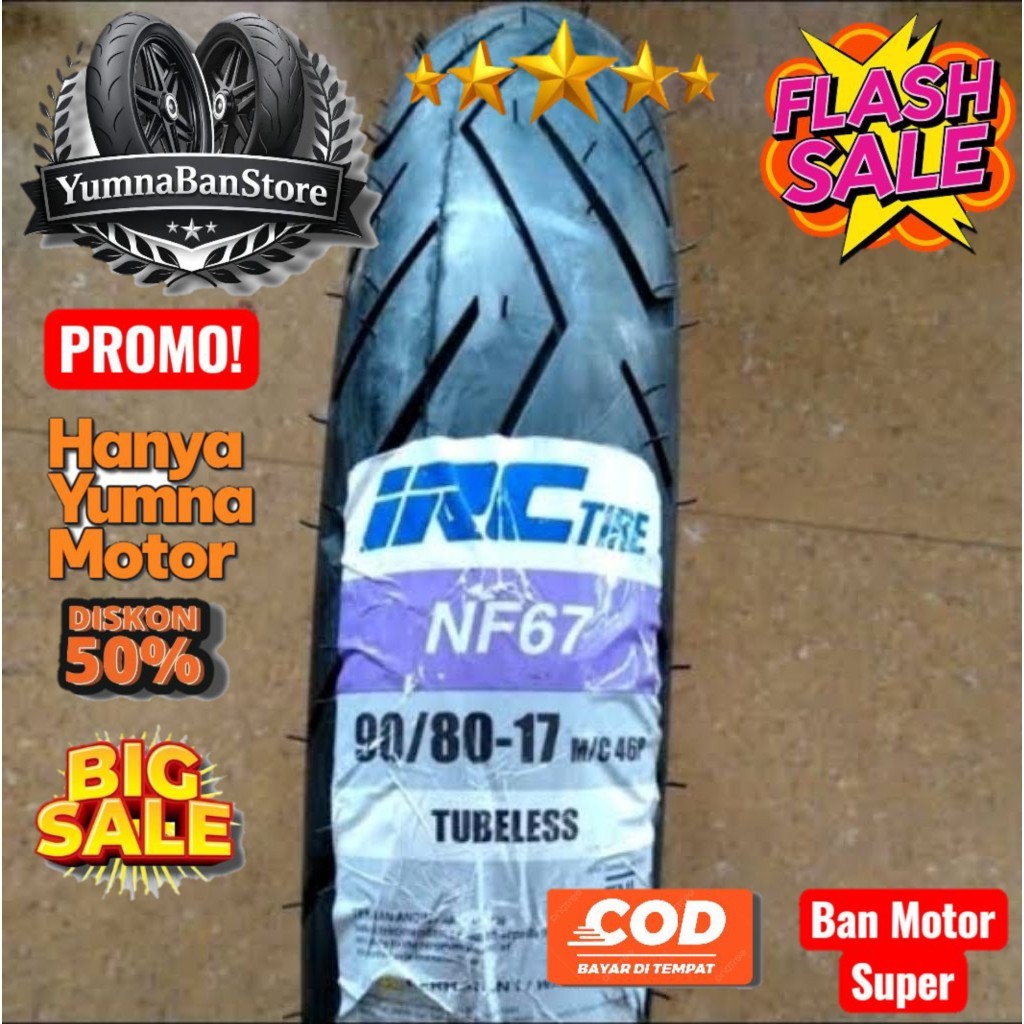 ban motor irc depan Vixion ring 17 ukuran 90/80