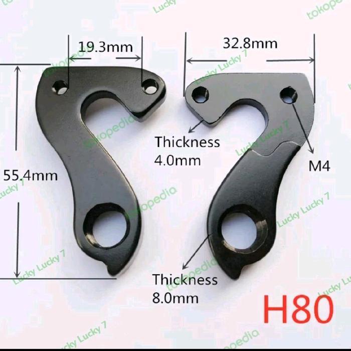 Anting RD Pinarello Anting RD Sepeda Pinarello Hanger RD Pinarello F8 F10 F12 - H80 Hitam