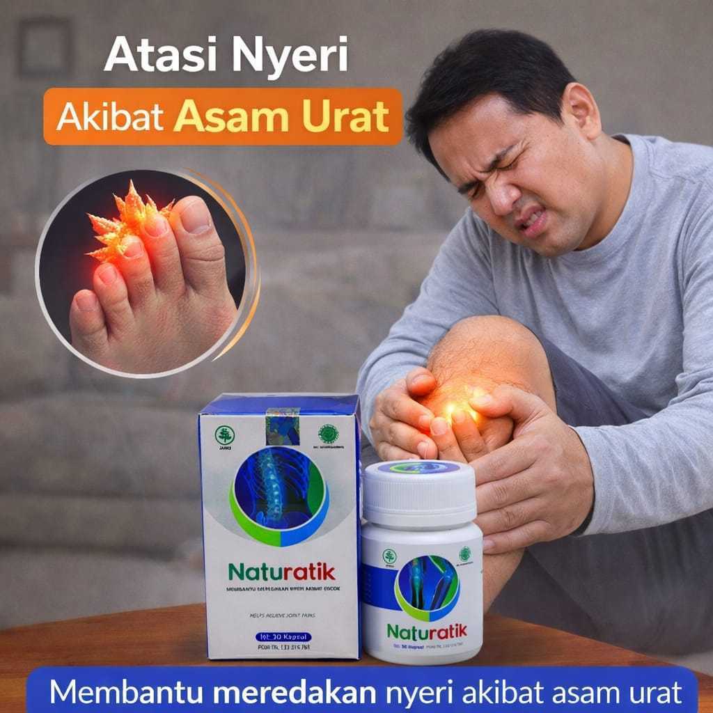 Obat Membantu Meredakan Nyeri Akibat Asam Urat Jamu Herbal NATURATIK NATURAFIT 10