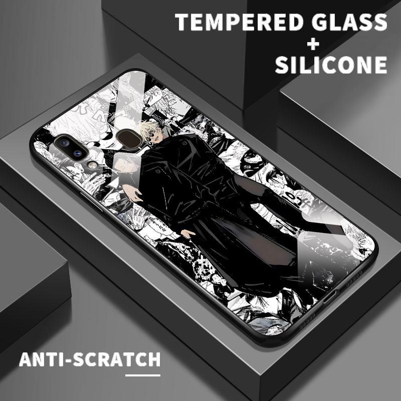 Tempered Glass Case For Samsung A20 A20s A21s A22 4G A22s A23 5G A24 A25 Silicone Back Unik Jujutsu 