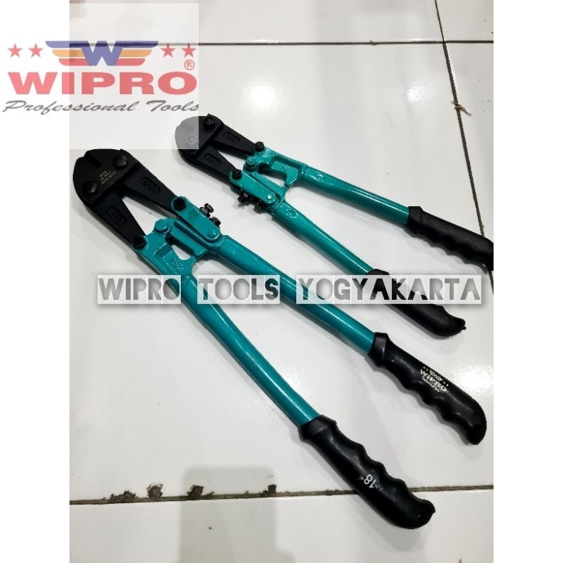 Wipro Gunting Beton 12" 14" 18" / Gunting Besi Beton Handle Hijau / Line Cutter Wipro ORIGINAL ASLI