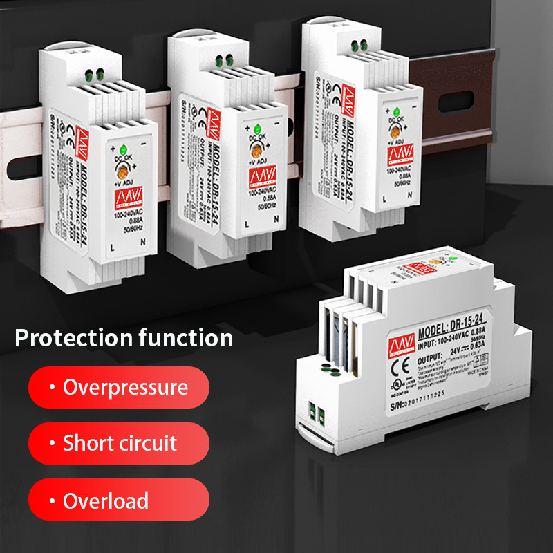 IN Rail Switching Power Supply Light Transformer AC 110V 220V To DC 5V 12V 24V  Power Supply Source 