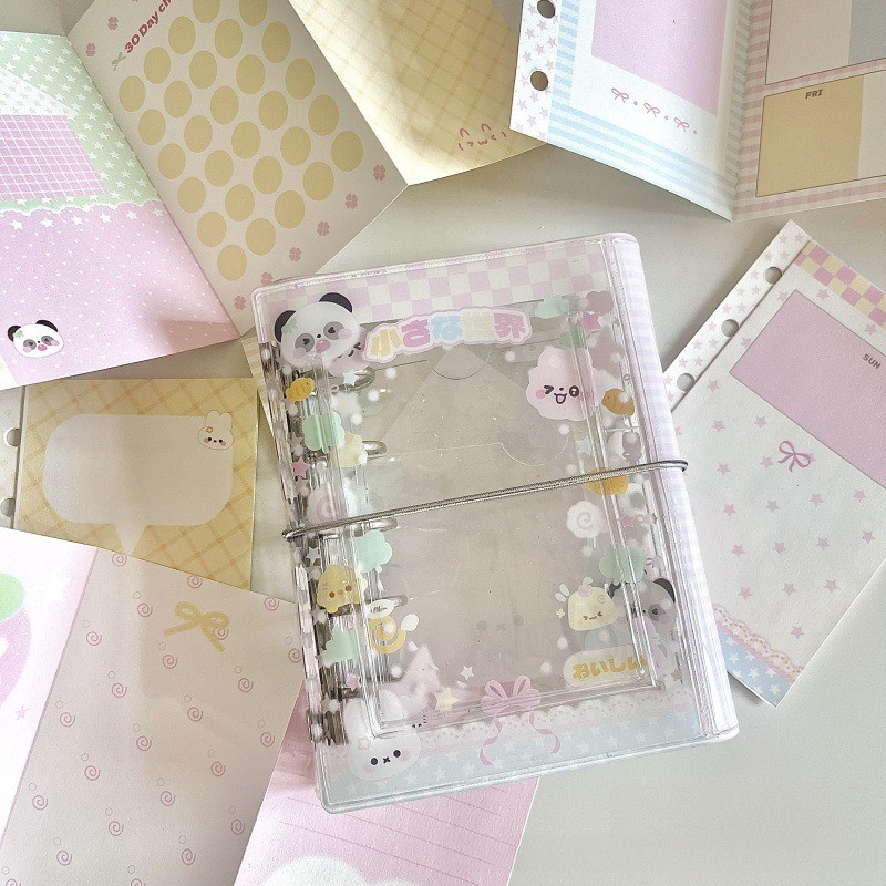 Buku Catatan Panda Kelinci Seri Musim Panas Kit Jurnal Scrapbook Diary