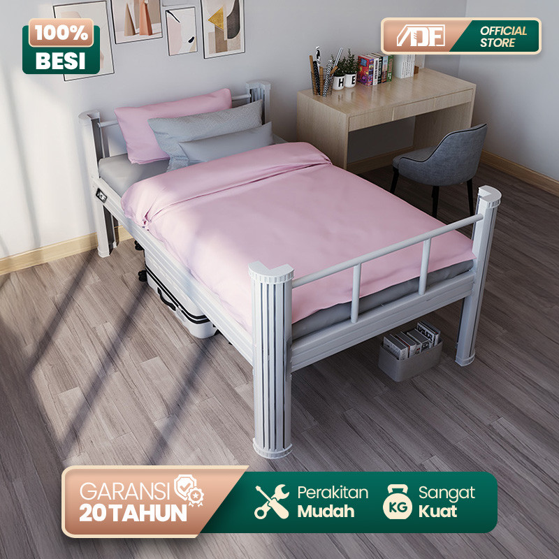 ADF Divan Ranjang Kasur Tempat Tidur Full Besi Basic Divan Krangka Ranjang Aesthetic Industrial