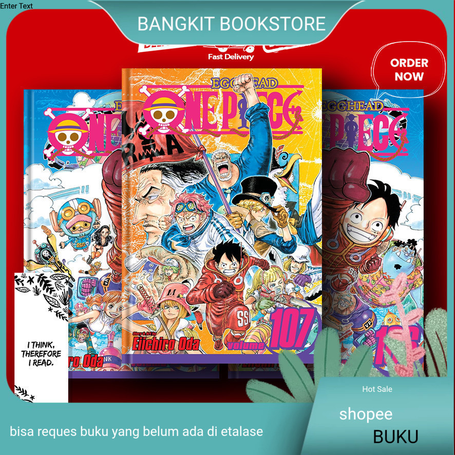 bukuOne Piece, Vol. 101 - 107 (Komik Manga) by Eiichiro Oda (English Version)