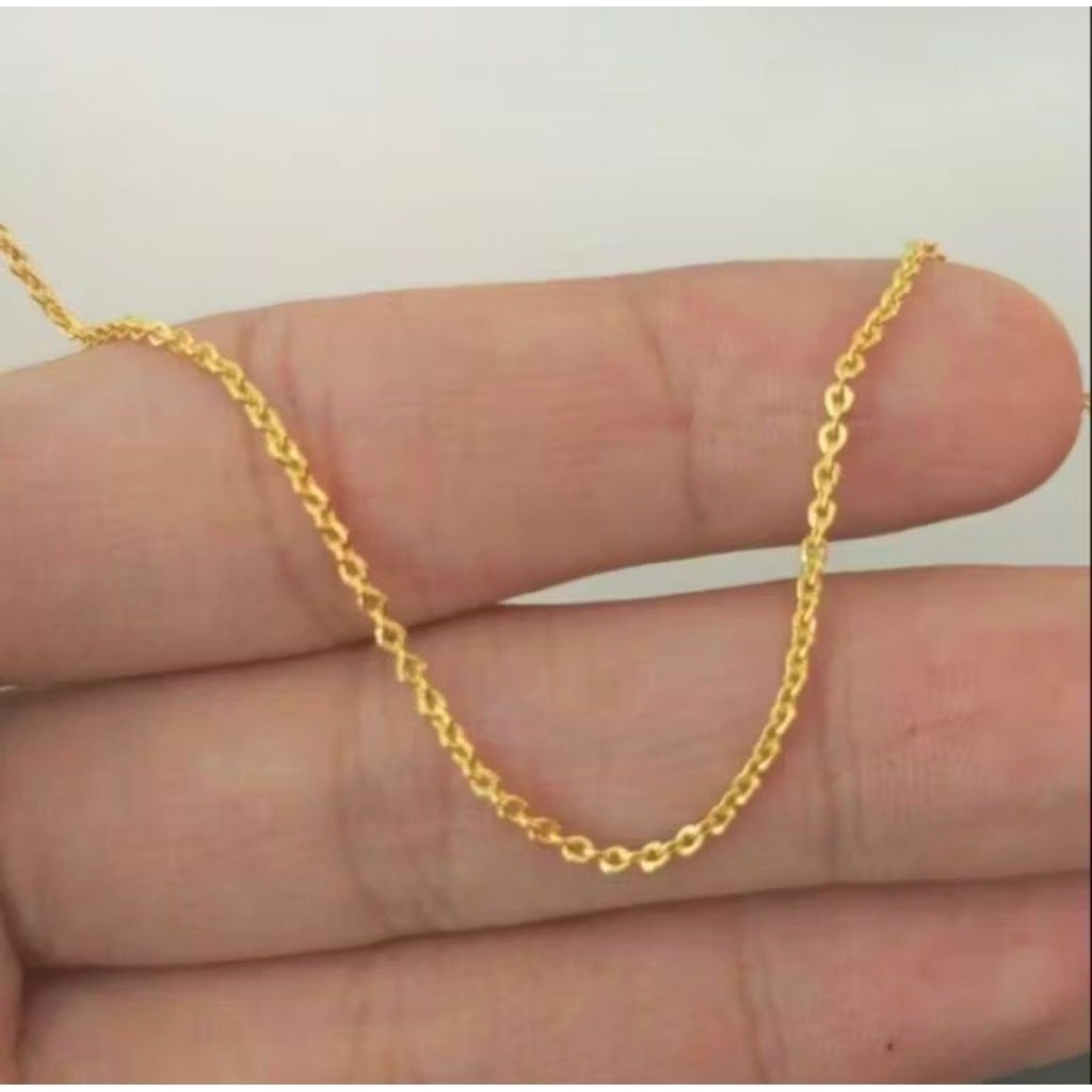 kalung emas asli model nuri simpel elegant 875/20k ada surat