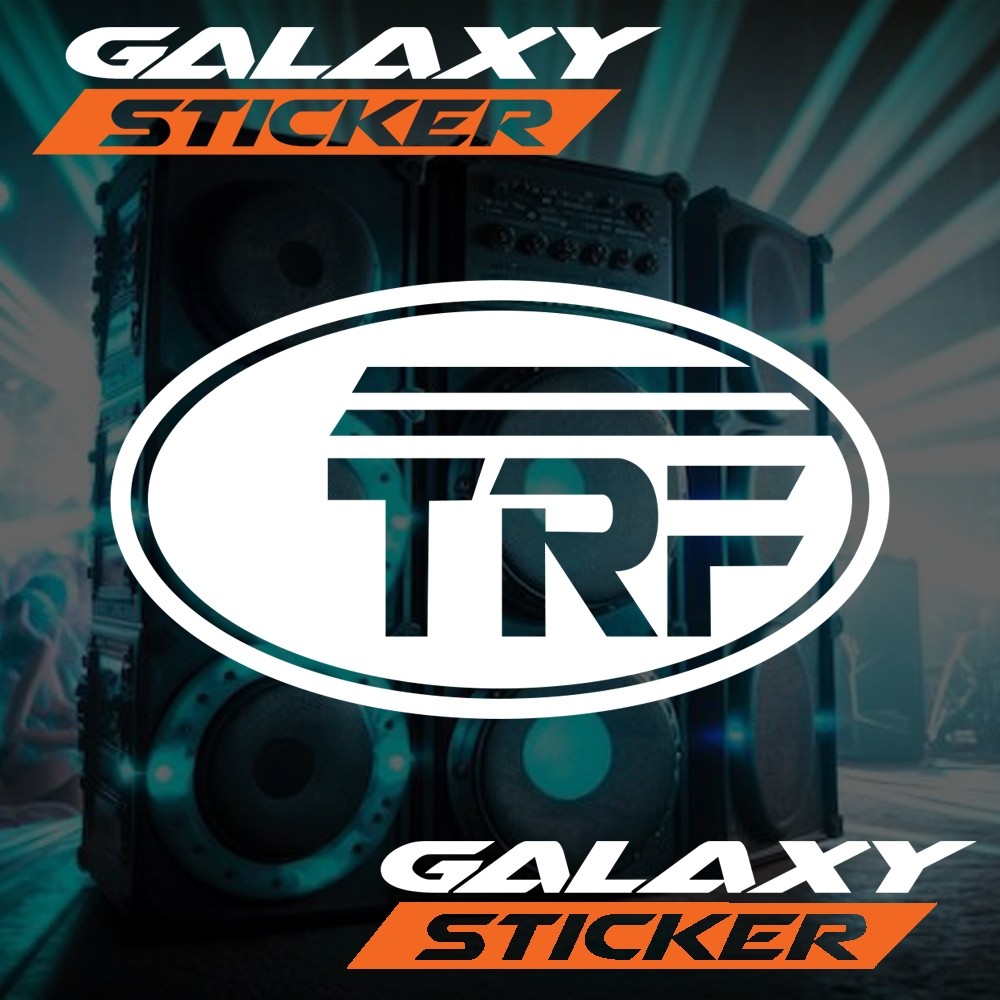 cutting sticker hardcase box sound system trf lighting .stiker label koper lampu panggung beam TRF