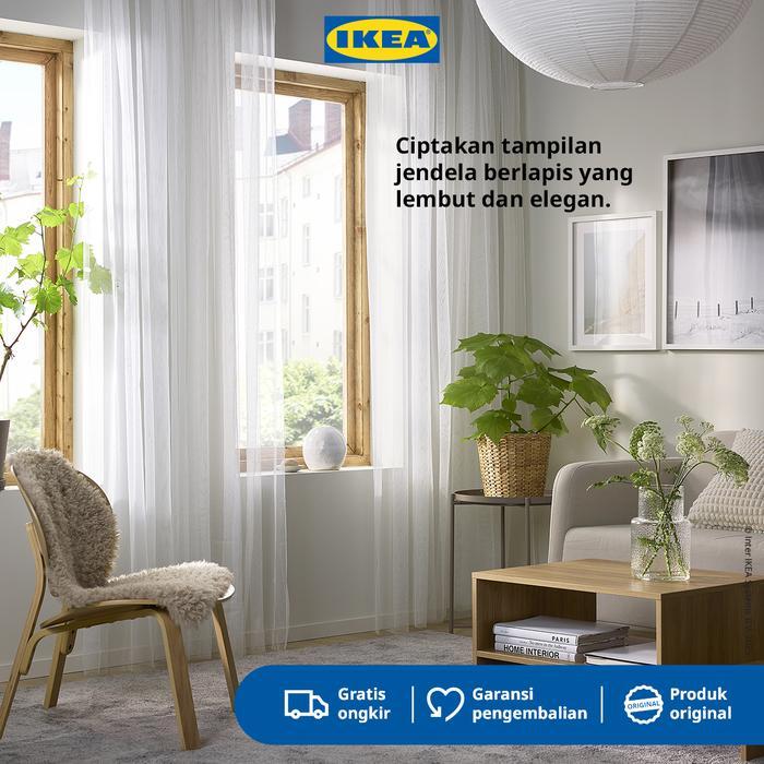 IKEA LILL Vitrase 1 Pasang Putih 280x250cm Tirai Jendela