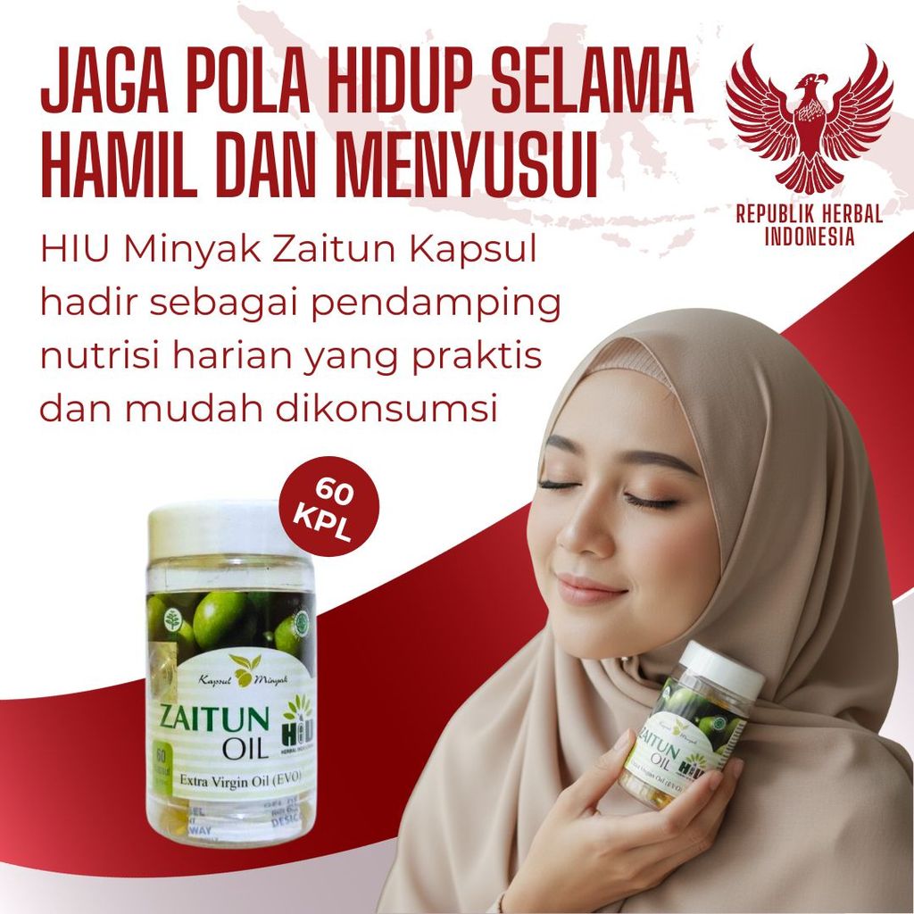 HIU Minyak Zaitun Kapsul 60 Suplemen Pendamping Ibu Hamil dan Menyusui