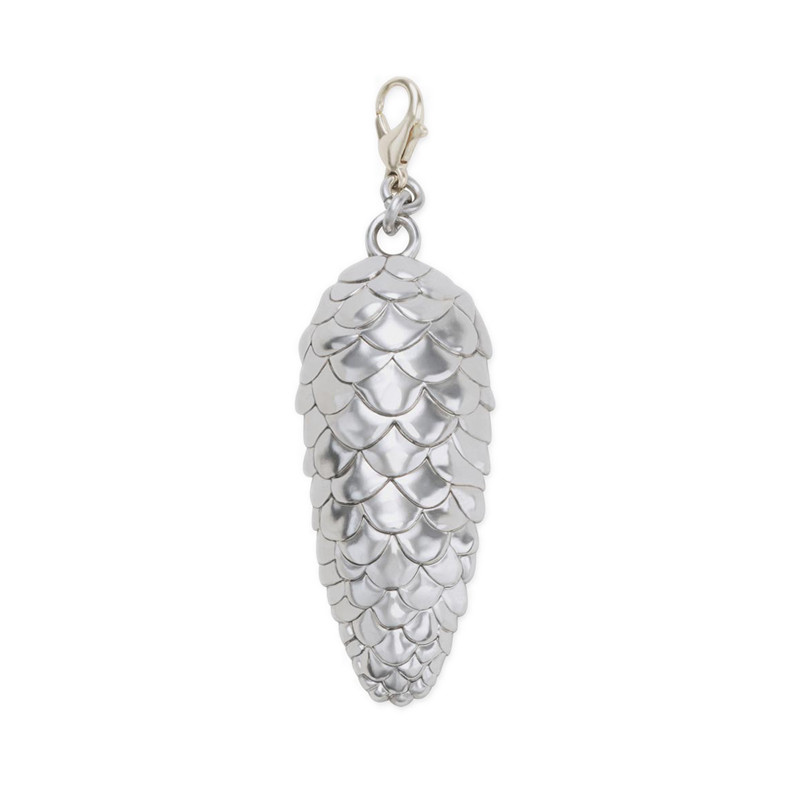 Crocs Silver Pinecone Charm Jibbitz