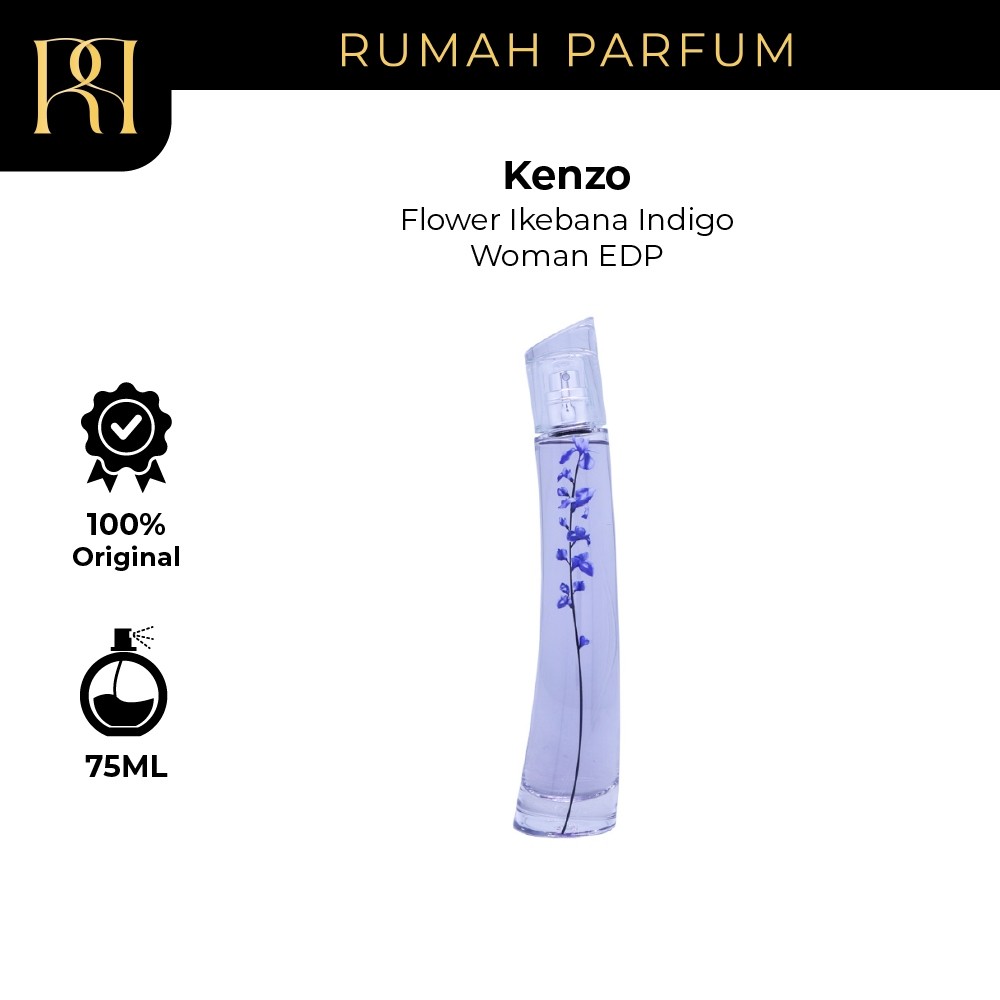 Parfum Wanita Kenzo Flower Ikebana Indigo Woman EDP 75 ML Perfume Cewek Tahan Lama dan Wangi