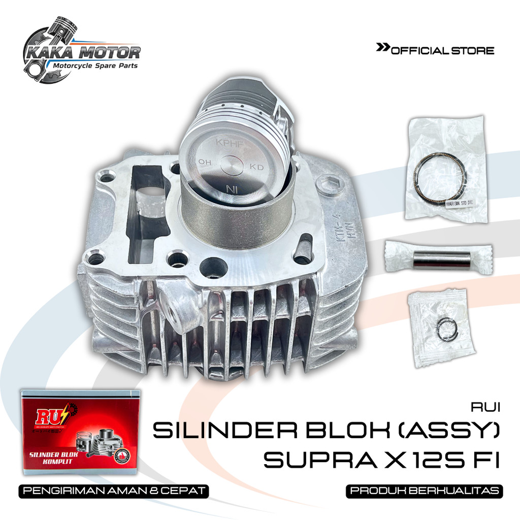 SILINDER BLOK ASSY SUPRA X 125 FI – CYLINDER BLOK SEHER KOMPLIT SUPRA X 125 FI