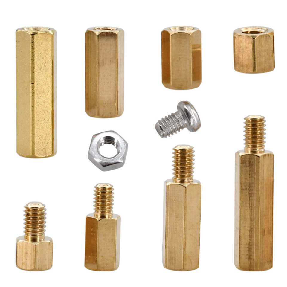 M2 M2.5 M3 M4 Brass Motherboard Standoffs Hex Board Rack Stud Spacing Screw Hexagon Single Head PCB 