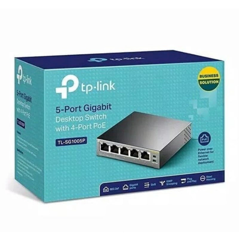 TPLink TL-SG1005P Switch Hub Gigabit 5 Port PoE Switch M8