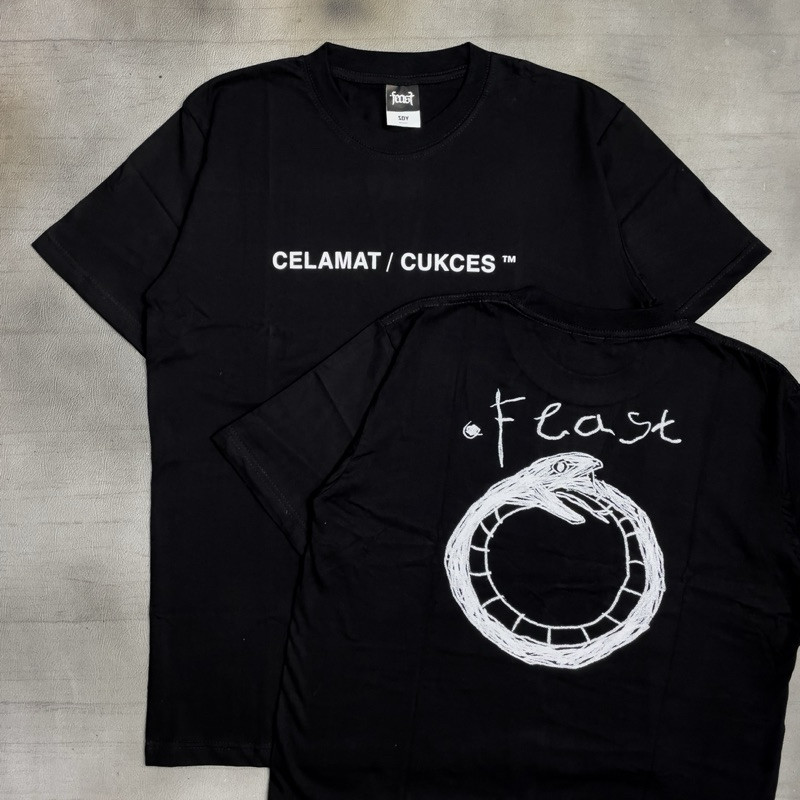 Feast - Celamat/Cukces | Tshirt Black Original Merchandise