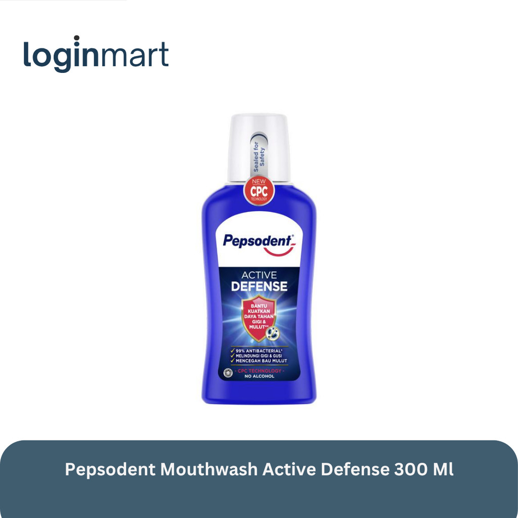 Pepsodent Mouthwash Active Defense 300 ml