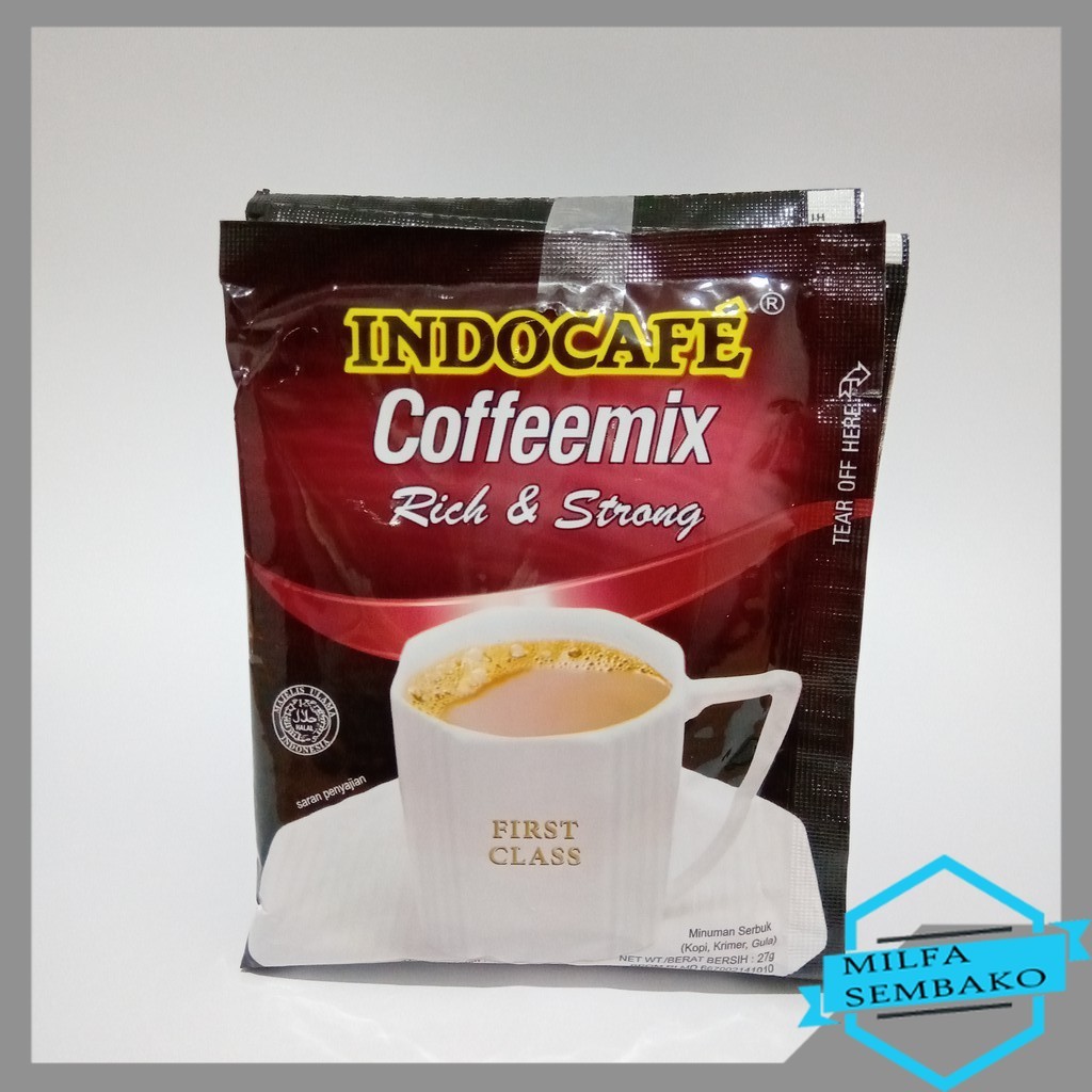 HS772 Indocafe Coffeemix Rich and Strong 10 sachet (@27gr)