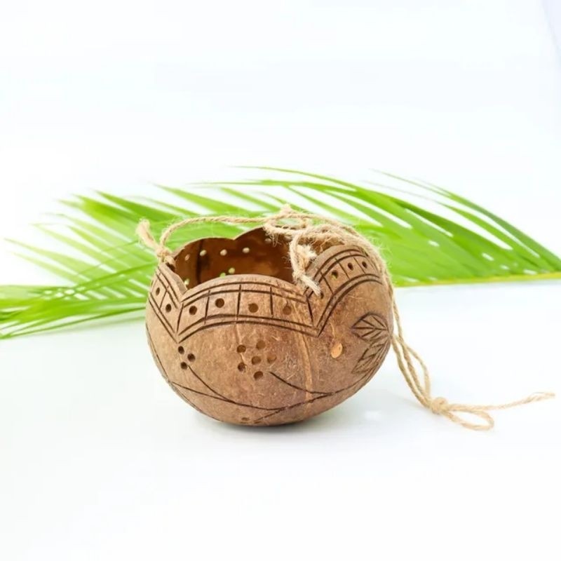 pot bunga, pot gantung, pot bunga gantung, pot bunga batok kelapa, pot murah, pot unik
