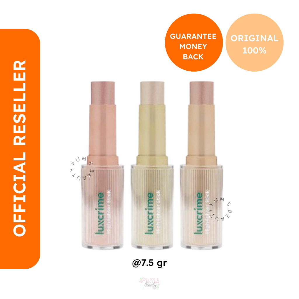 LUXCRIME - Seamless Highlighter Stick Frostie Goldie Rosie Original Fullsize | 7.5gr