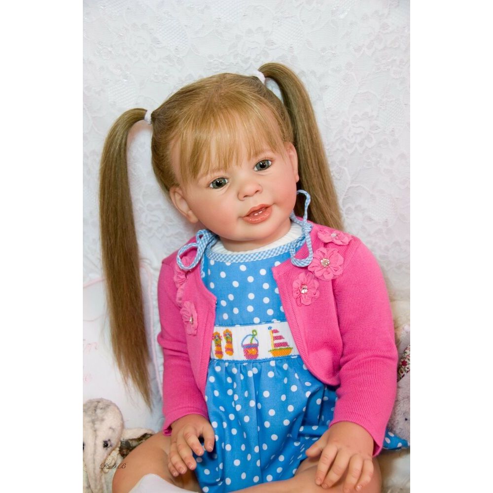 NPK 28inch reborn doll kit huge baby toddler doll unfinished doll parts reborn Katie kit