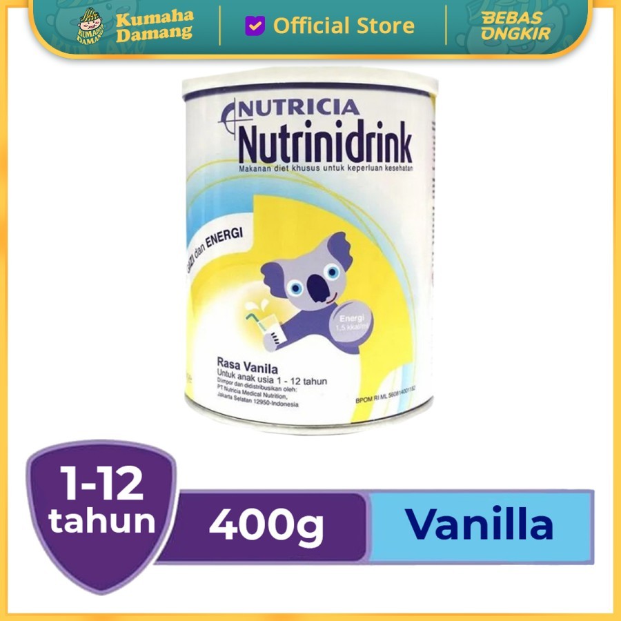 NUTRICIA Nutrinidrink Susu Vanilla Tin - 400gr