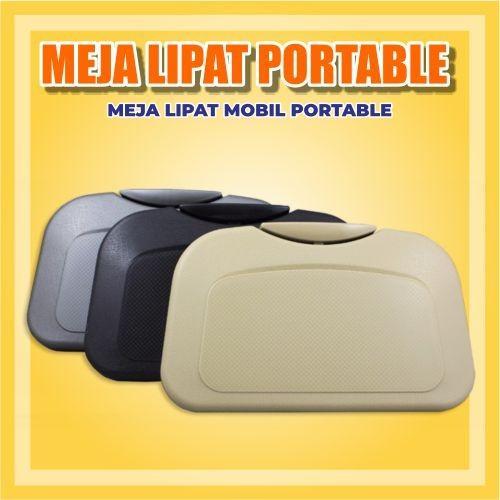 HardwareSolutif Meja Lipat Portable Mobil Meja Mobil Lipat Meja Mobil Portable - Hitam