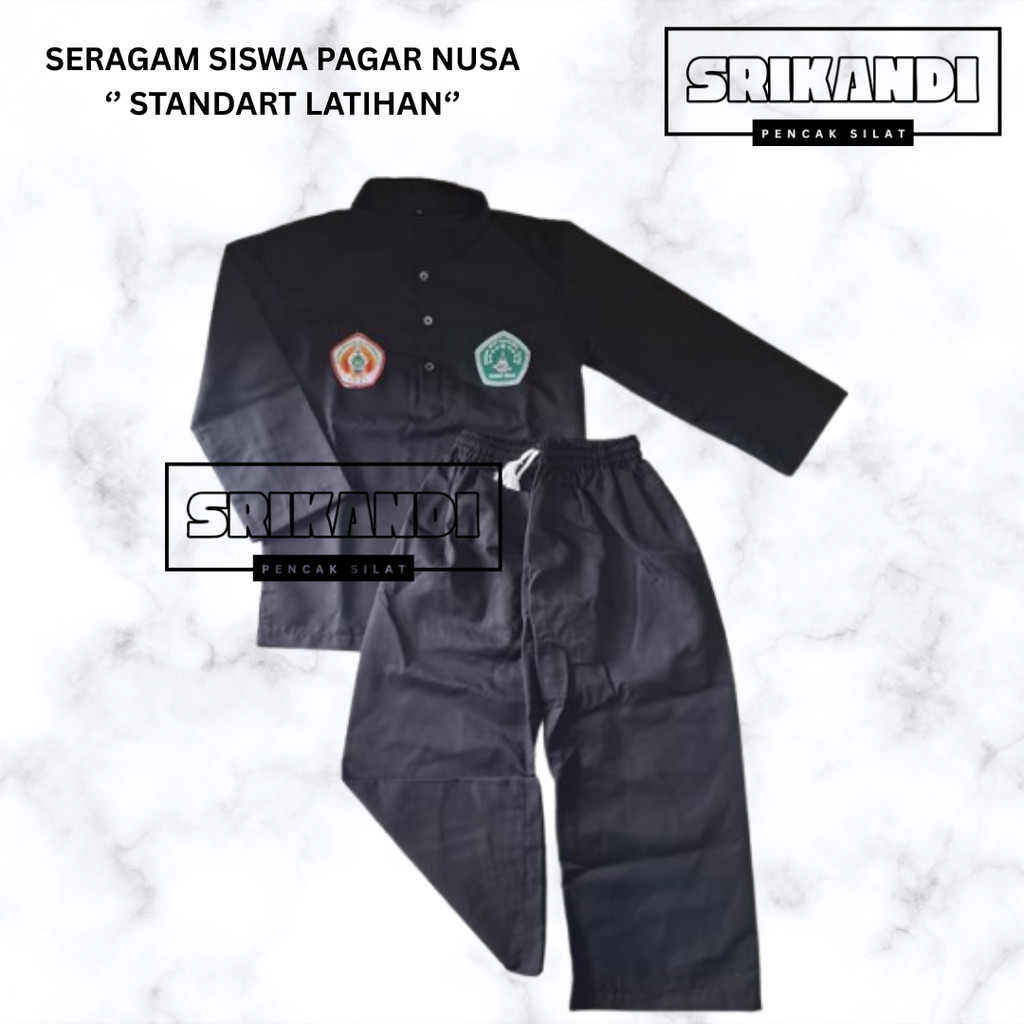 Seragam Silat Pagar Nusa/ Sakral Pagar Nusa , baju pagar nusa siswa