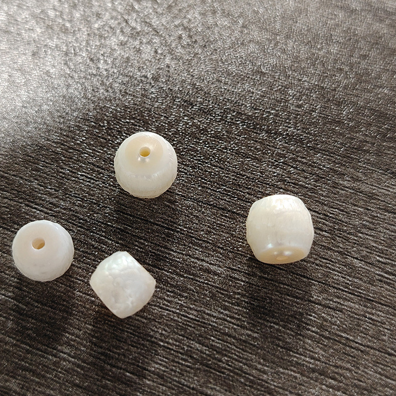 Mutiara alami, manik-manik lepas berukir meteorit, manik-manik terpisah Wenwan, gelang aksesori DIY 