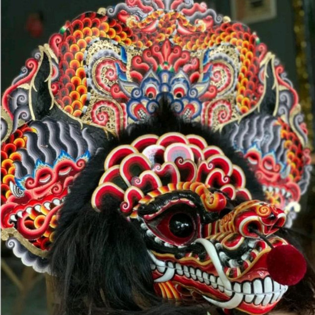 barongan caplokan anak dari kayu asli
