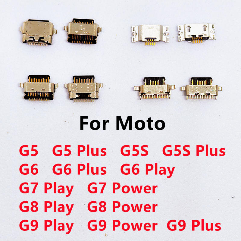 10Pcs For Motorola Moto G9 G8 G7 G6 G5s G5 Plus Play Power Lite USB Charging Port Dock Socket Plug C