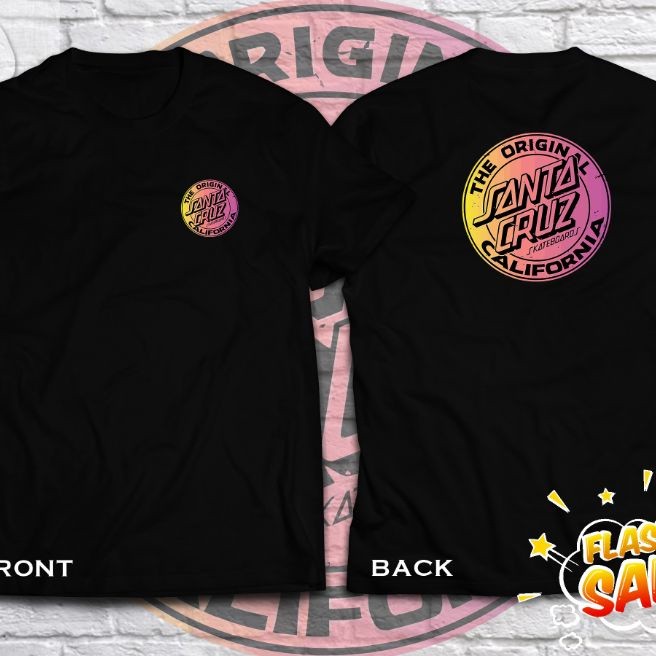 Kemeja Santa Cruz California lengan pendek