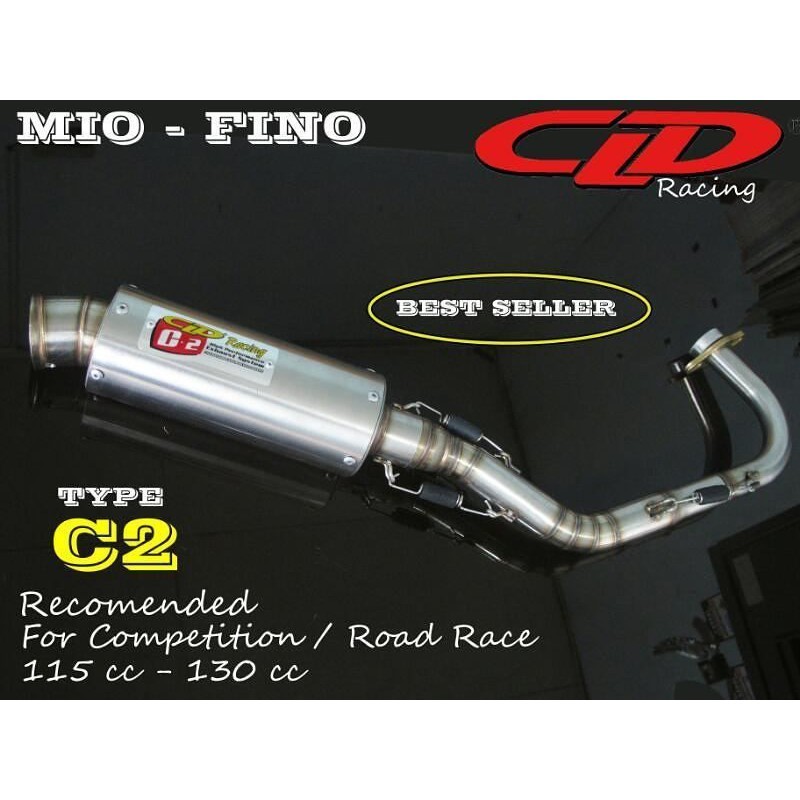 Knalpot CLD Racing Mio/Nouvo/Fino Type C2 & C7 Anti Karat.
