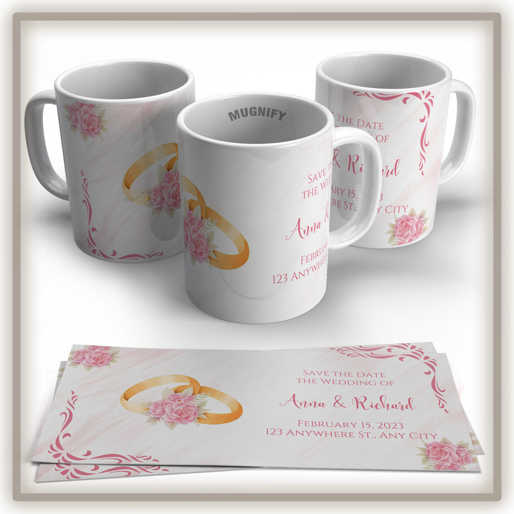 Gelas Mug Custom Souvenir Pernikahan Unik | Hadiah & Kado Pernikahan