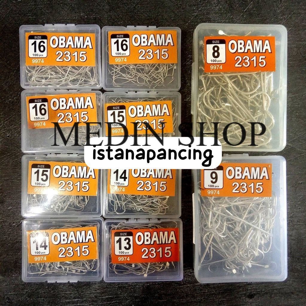MATA KAIL OBAMA 2315 FLAT NO 16 / TANPA LUBANG PANCING OBAMA GUMALA MANCING TERLARIS MURAH MEDIN SHO